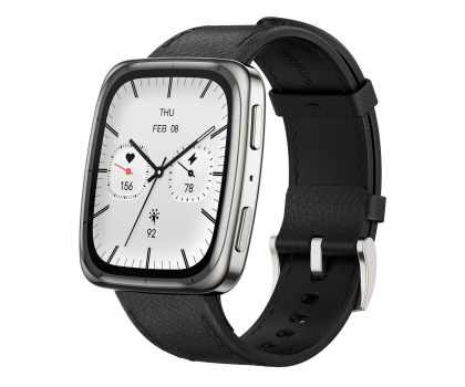 Smartwatch Huami Amazfit Active 2 Square Black Leather-Premium Version (NFC)